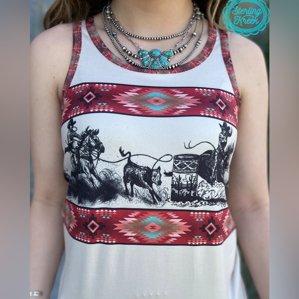 Sterling Kreek Rodeo Princess tank top